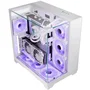 Mars Gaming MCVISION Blanca Semitorre con Triple Cristal Templado